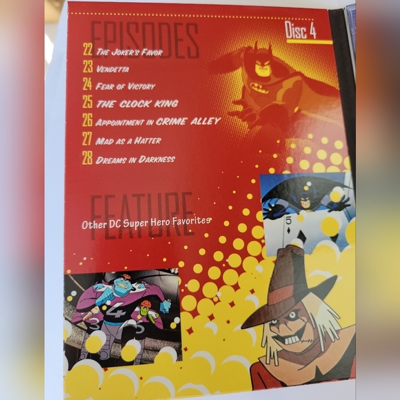 Batman The Animated Series Volume 1 DVD 4 Disc Set TV Show - Picture 4 of 10